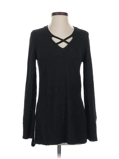 Pre-owned Free People Pullover Sweater In Black