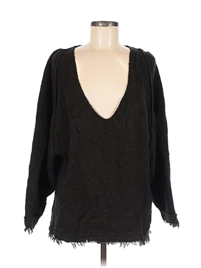 Pre-owned Free People Pullover Sweater In Black