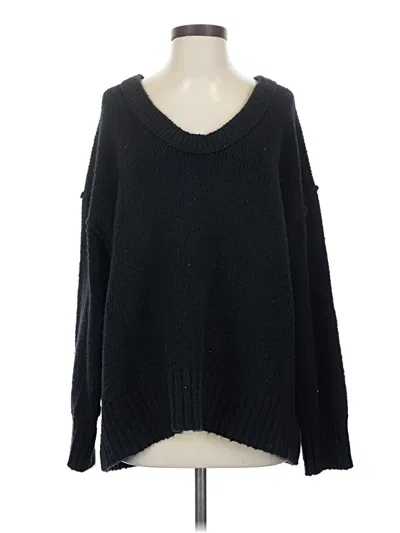 Pre-owned Free People Pullover Sweater In Black