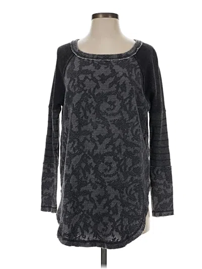 Pre-owned Free People Pullover Sweater In Black