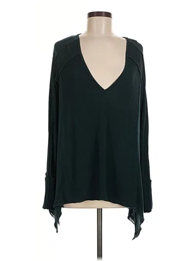 Pre-owned Free People Pullover Sweater In Black