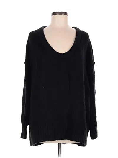 Pre-owned Free People Pullover Sweater In Black