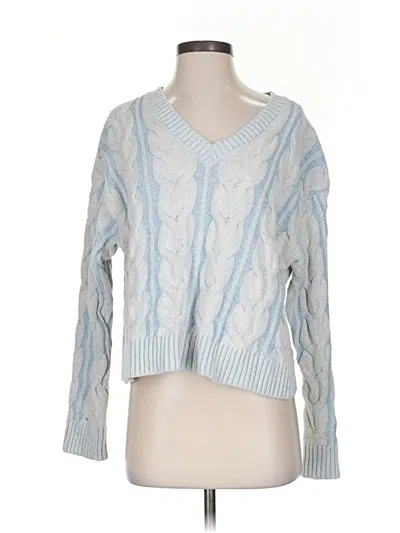 Pre-owned Free People Pullover Sweater In Blue