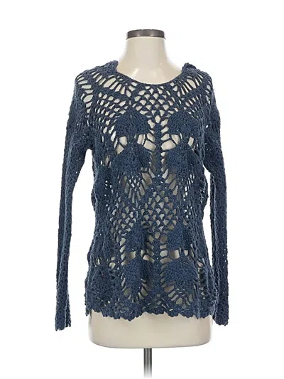 Pre-owned Free People Pullover Sweater In Blue