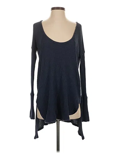 Pre-owned Free People Pullover Sweater In Blue