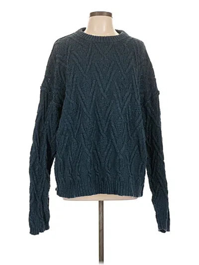 Pre-owned Free People Pullover Sweater In Blue