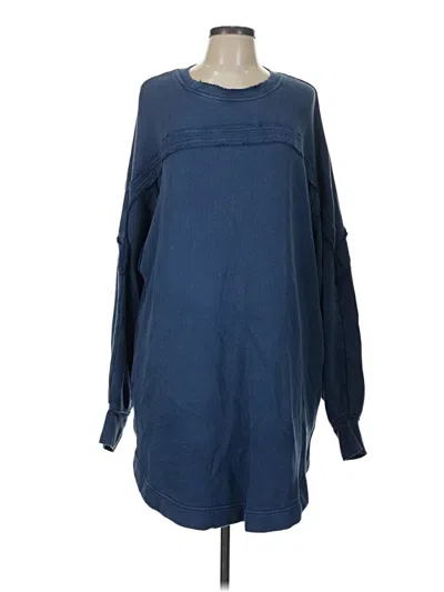 Pre-owned Free People Pullover Sweater In Blue