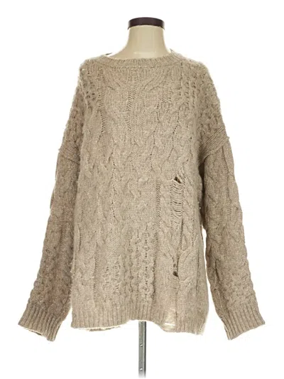 Pre-owned Free People Pullover Sweater In Brown
