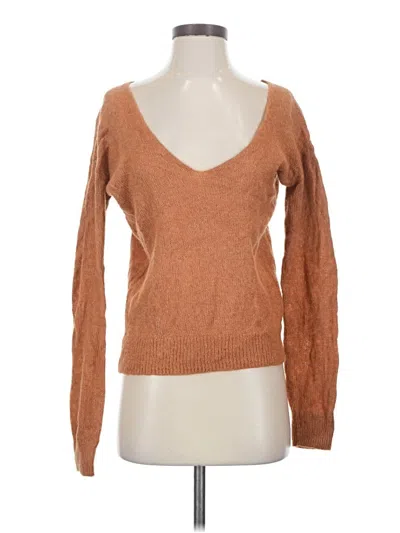 Pre-owned Free People Pullover Sweater In Brown