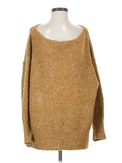 Pre-owned Free People Pullover Sweater In Gold