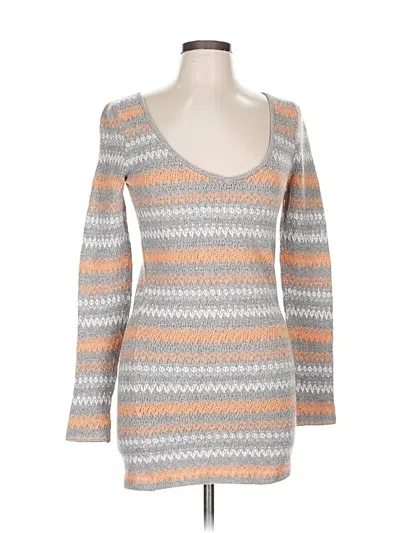 Pre-owned Free People Pullover Sweater In Gray