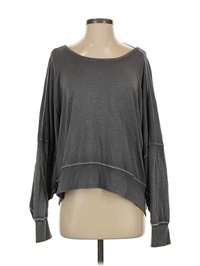 Pre-owned Free People Pullover Sweater In Gray