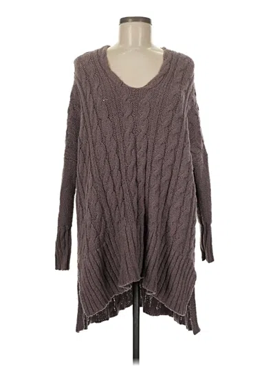 Pre-owned Free People Pullover Sweater In Gray