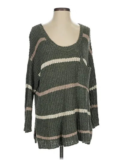 Pre-owned Free People Pullover Sweater In Gray