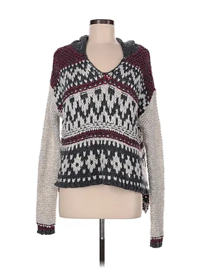 Pre-owned Free People Pullover Sweater In Gray