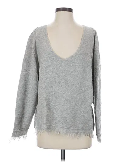 Pre-owned Free People Pullover Sweater In Gray