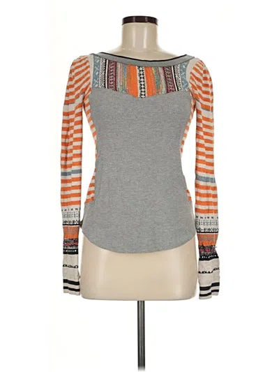 Pre-owned Free People Pullover Sweater In Gray