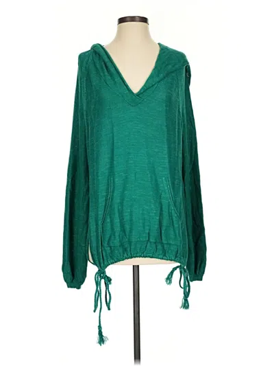 Pre-owned Free People Pullover Sweater In Green