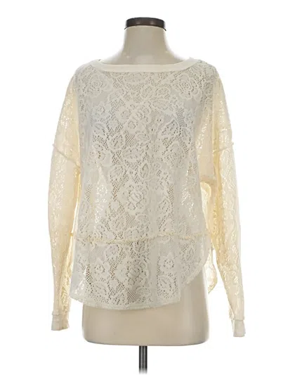 Pre-owned Free People Pullover Sweater In Ivory
