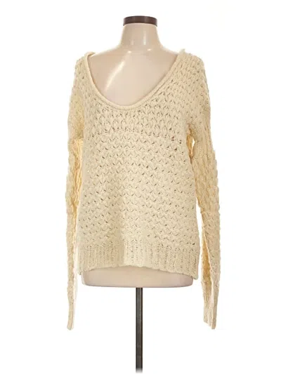 Pre-owned Free People Pullover Sweater In Ivory