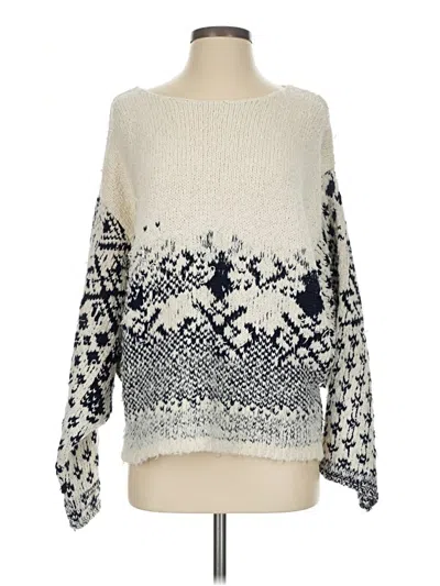 Pre-owned Free People Pullover Sweater In Ivory