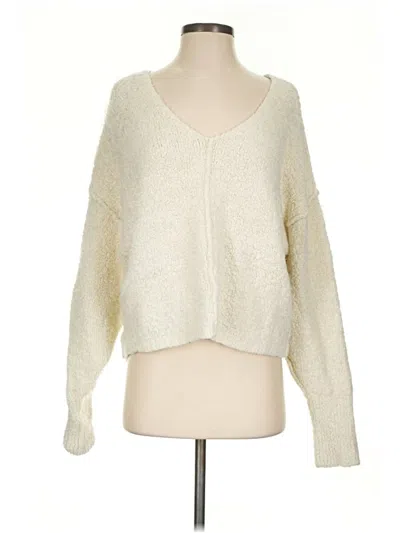 Pre-owned Free People Pullover Sweater In Ivory