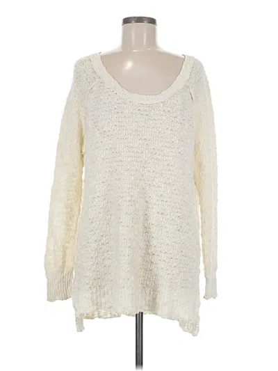 Pre-owned Free People Pullover Sweater In Ivory