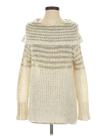 Pre-owned Free People Pullover Sweater In Ivory