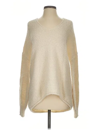 Pre-owned Free People Pullover Sweater In Ivory