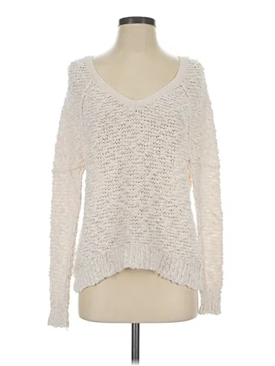 Pre-owned Free People Pullover Sweater In Ivory