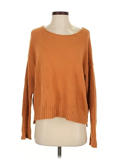 Pre-owned Free People Pullover Sweater In Orange