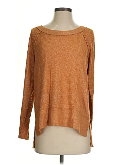 Pre-owned Free People Pullover Sweater In Orange