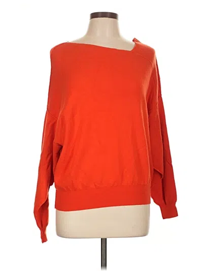 Pre-owned Free People Pullover Sweater In Orange
