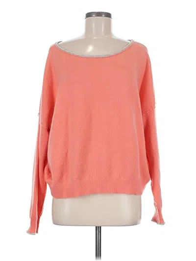 Pre-owned Free People Pullover Sweater In Orange