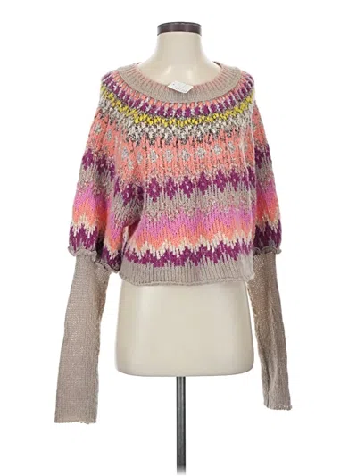 Pre-owned Free People Pullover Sweater In Pink