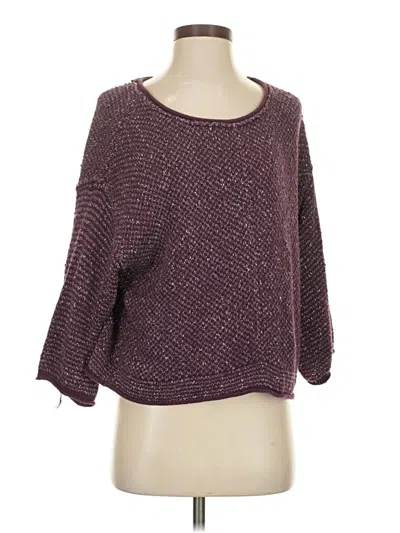 Pre-owned Free People Pullover Sweater In Purple