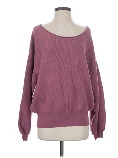 Pre-owned Free People Pullover Sweater In Purple