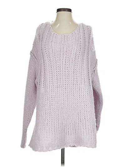 Pre-owned Free People Pullover Sweater In Purple