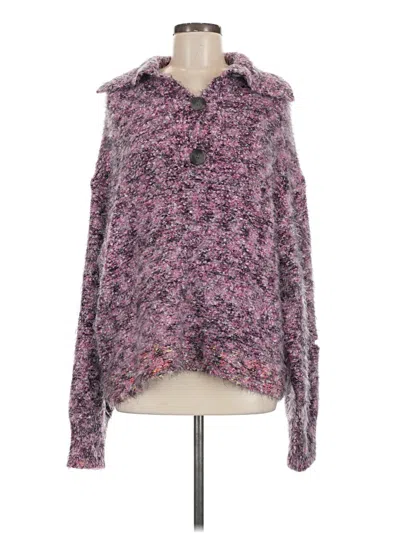 Pre-owned Free People Pullover Sweater In Purple