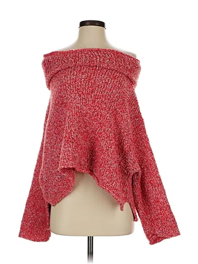 Pre-owned Free People Pullover Sweater In Red