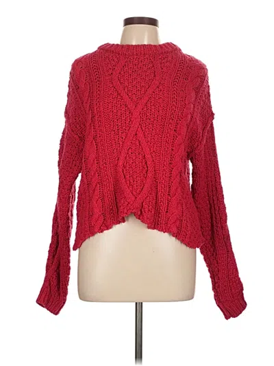 Pre-owned Free People Pullover Sweater In Red
