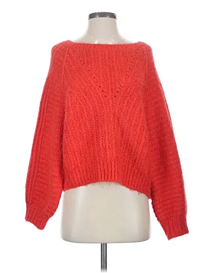Pre-owned Free People Pullover Sweater In Red