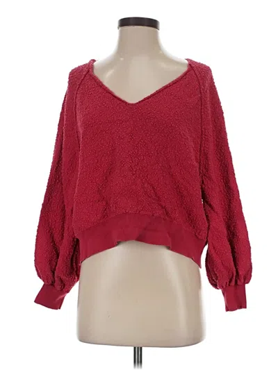 Pre-owned Free People Pullover Sweater In Red