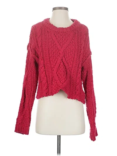 Pre-owned Free People Pullover Sweater In Red