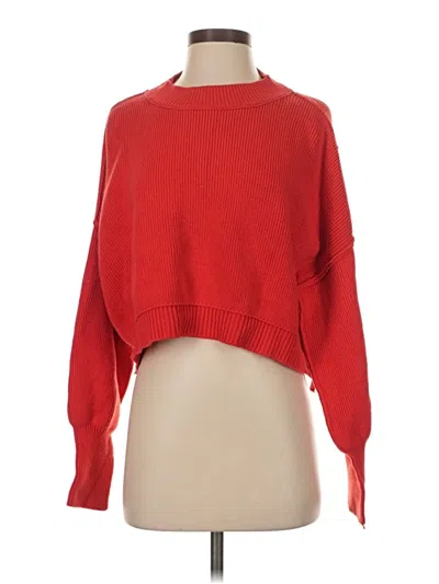 Pre-owned Free People Pullover Sweater In Red