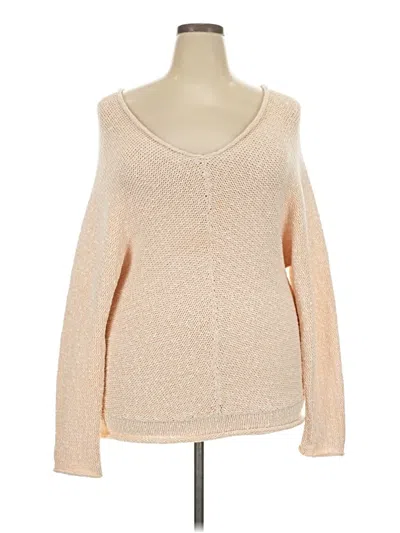 Pre-owned Free People Pullover Sweater In Tan