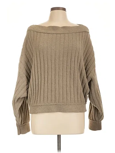 Pre-owned Free People Pullover Sweater In Tan