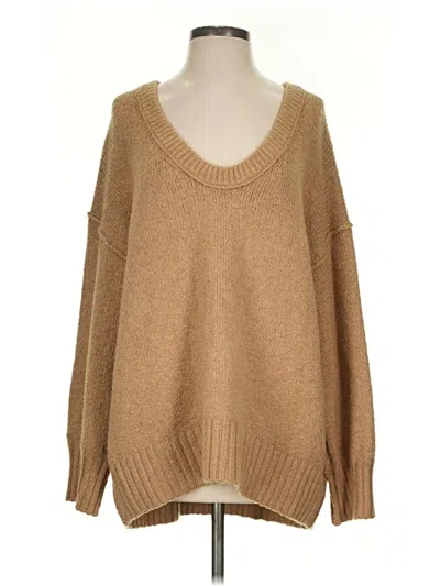 Pre-owned Free People Pullover Sweater In Tan