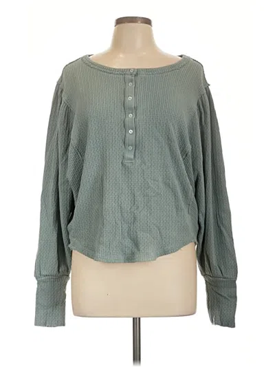 Pre-owned Free People Pullover Sweater In Teal