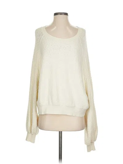 Pre-owned Free People Pullover Sweater In White